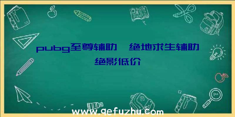 pubg至尊辅助、绝地求生辅助绝影低价