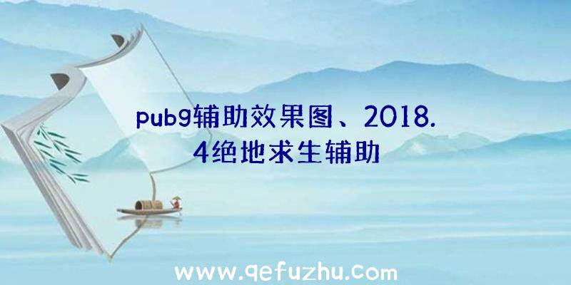 pubg辅助效果图、2018.4绝地求生辅助