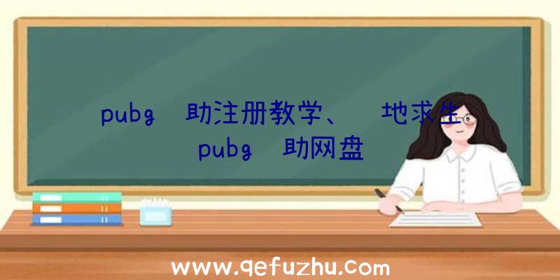 pubg辅助注册教学、绝地求生pubg辅助网盘