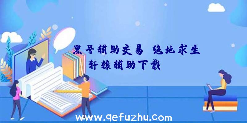 pubg黑号辅助交易、绝地求生轩辕辅助下载