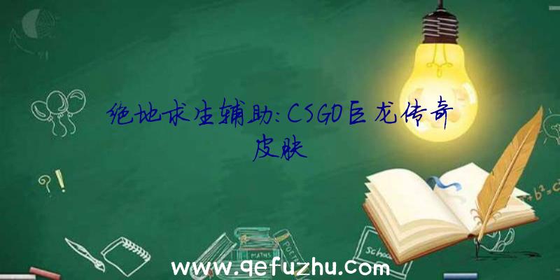 绝地求生辅助:CSGO巨龙传奇皮肤