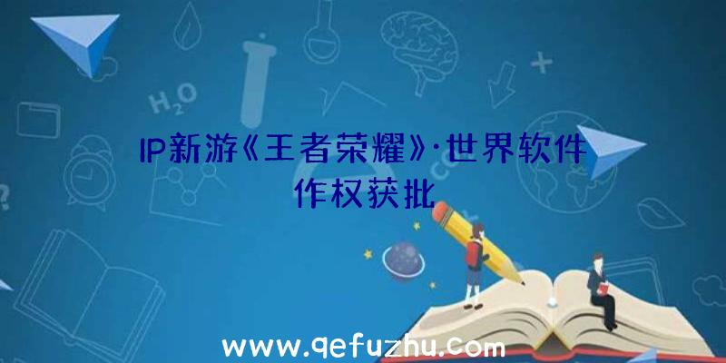 IP新游《王者荣耀》·世界软件作权获批