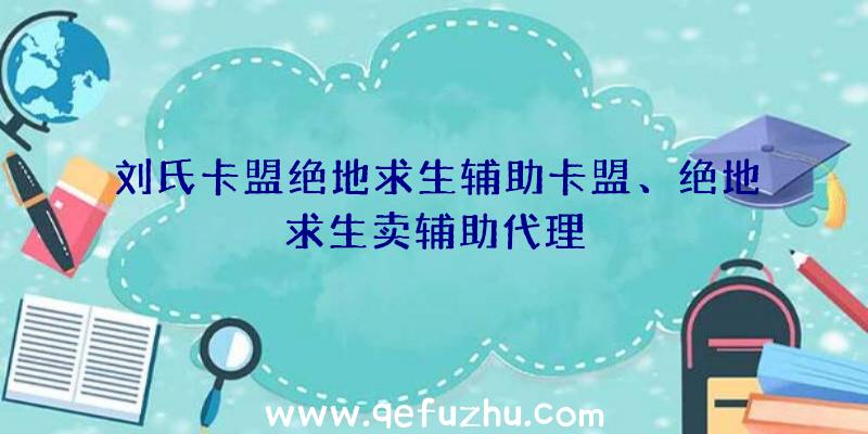 刘氏卡盟绝地求生辅助卡盟、绝地求生卖辅助代理