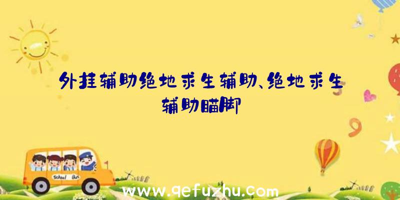 外挂辅助绝地求生辅助、绝地求生辅助瞄脚