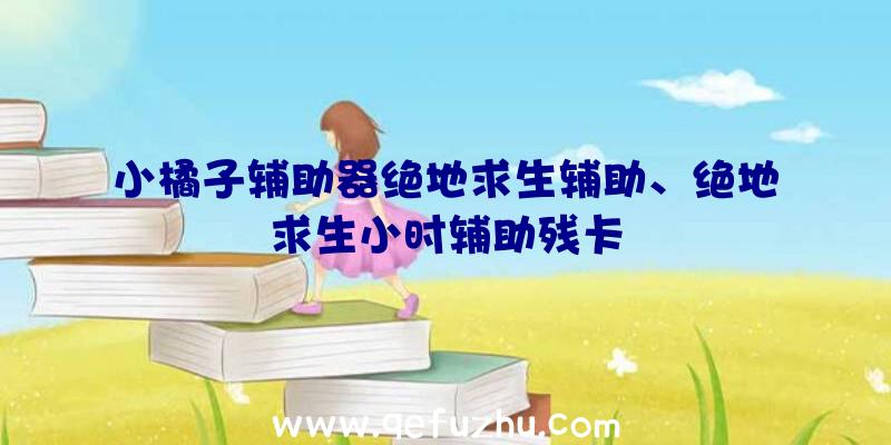 小橘子辅助器绝地求生辅助、绝地求生小时辅助残卡