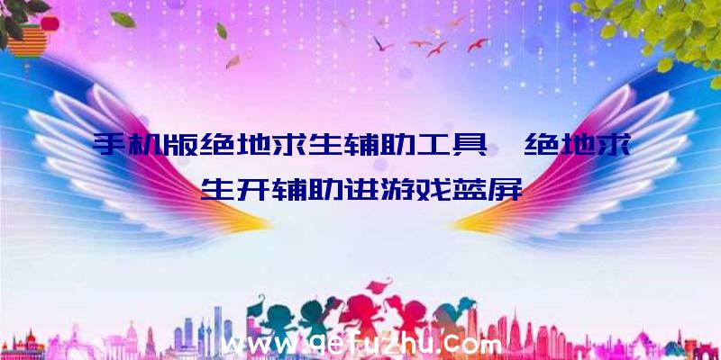 手机版绝地求生辅助工具、绝地求生开辅助进游戏蓝屏