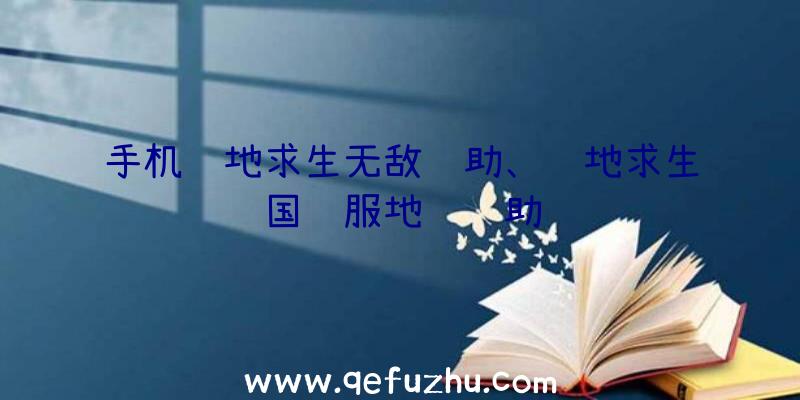 手机绝地求生无敌辅助、绝地求生国际服地铁辅助