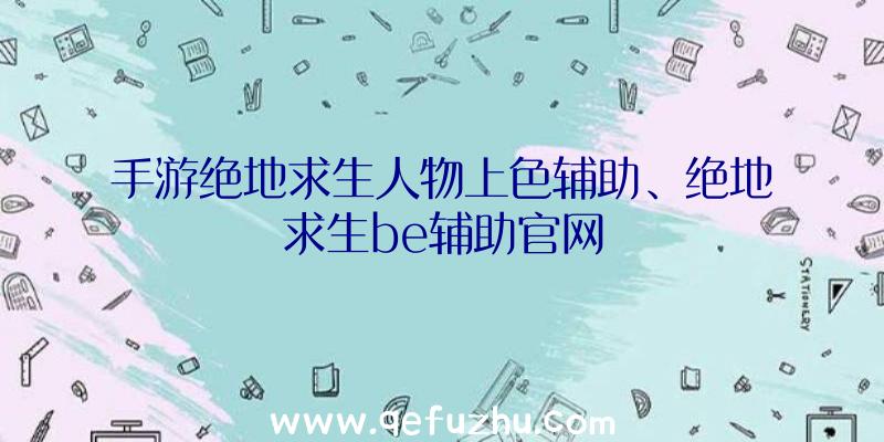 手游绝地求生人物上色辅助、绝地求生be辅助官网