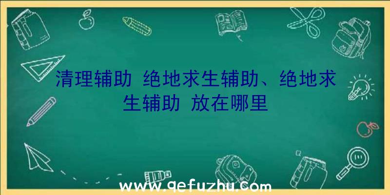 清理辅助+绝地求生辅助、绝地求生辅助