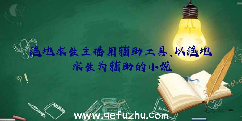 绝地求生主播用辅助工具、以绝地求生为辅助的小说