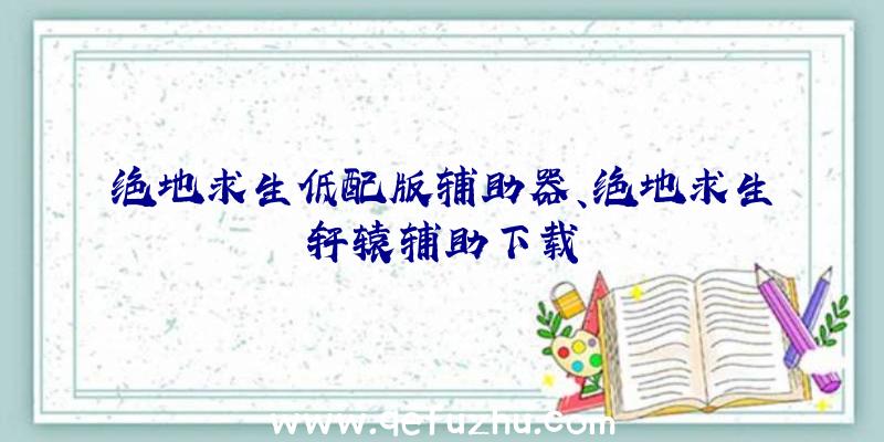 绝地求生低配版辅助器、绝地求生轩辕辅助下载