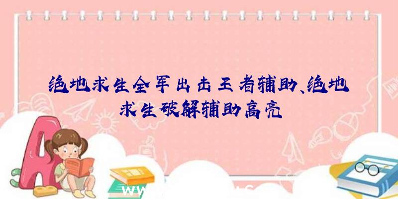 绝地求生全军出击王者辅助、绝地求生破解辅助高亮