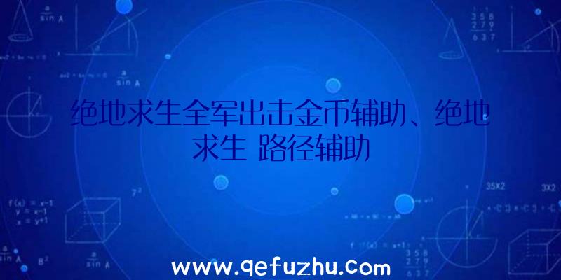 绝地求生全军出击金币辅助、绝地求生