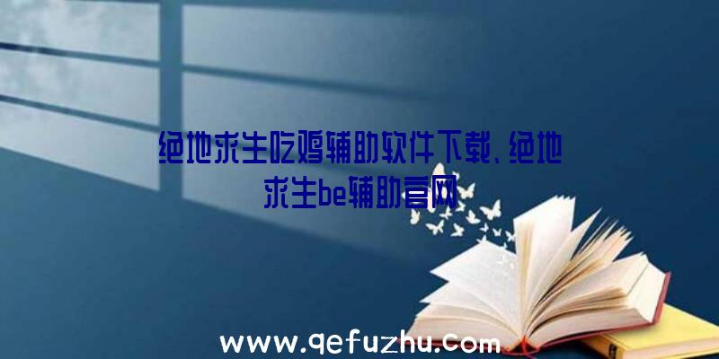 绝地求生吃鸡辅助软件下载、绝地求生be辅助官网