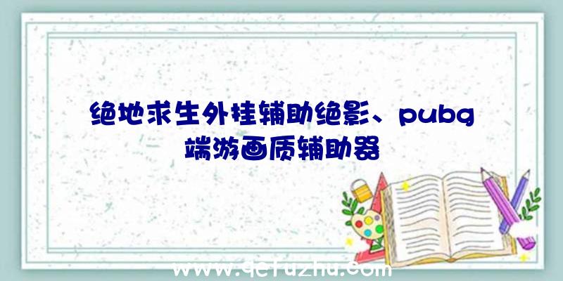 绝地求生外挂辅助绝影、pubg端游画质辅助器