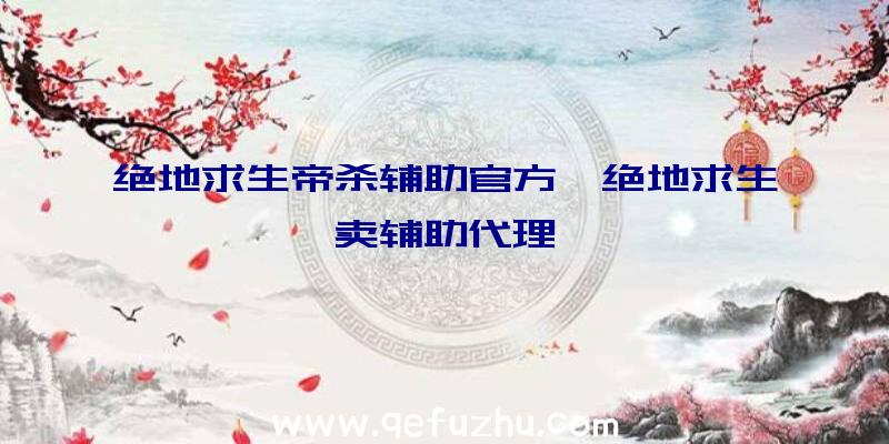 绝地求生帝杀辅助官方、绝地求生卖辅助代理