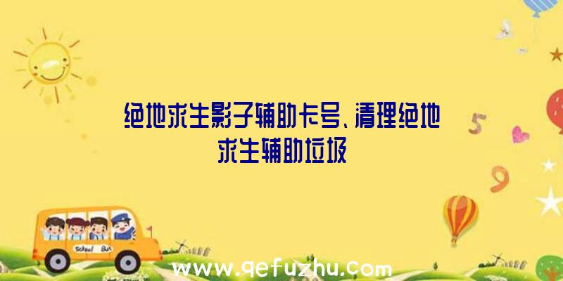 绝地求生影子辅助卡号、清理绝地求生辅助垃圾