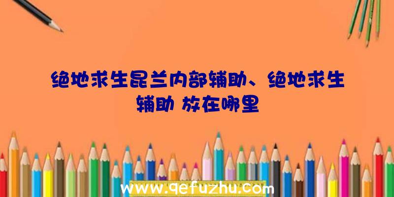 绝地求生昆兰内部辅助、绝地求生辅助