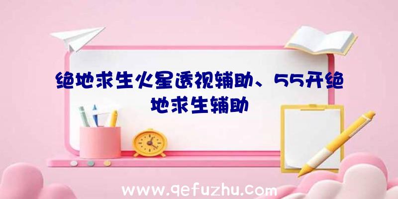 绝地求生火星透视辅助、55开绝地求生辅助