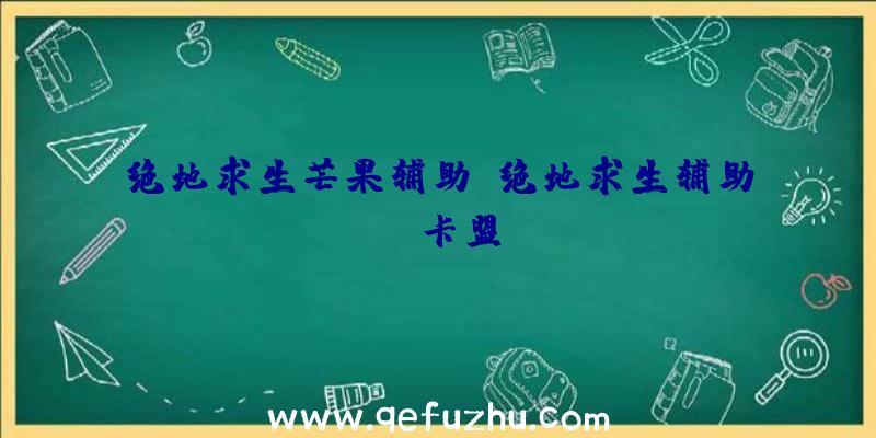 绝地求生芒果辅助、绝地求生辅助fz卡盟