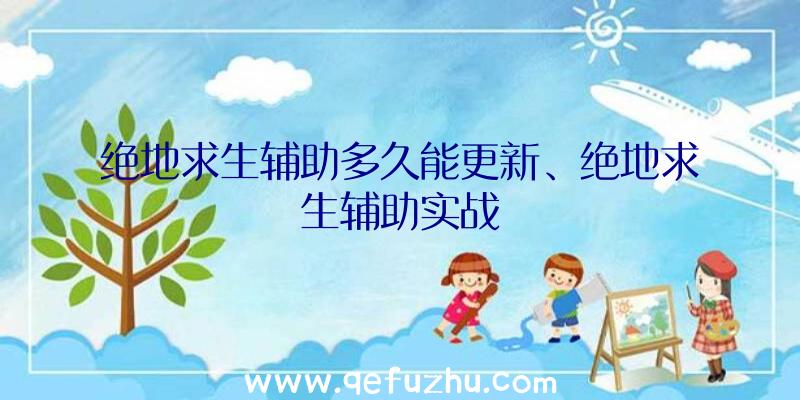 绝地求生辅助多久能更新、绝地求生辅助实战