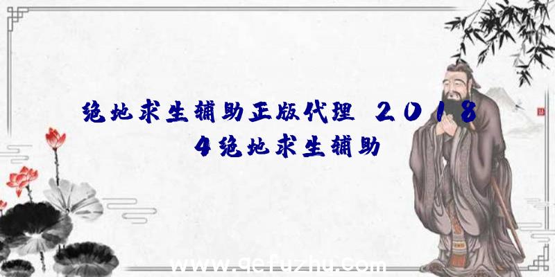 绝地求生辅助正版代理、2018.4绝地求生辅助