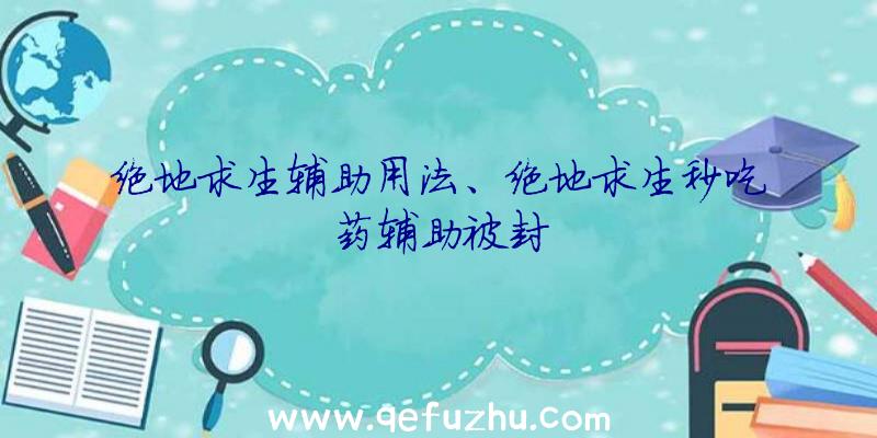 绝地求生辅助用法、绝地求生秒吃药辅助被封