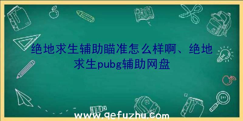 绝地求生辅助瞄准怎么样啊、绝地求生pubg辅助网盘