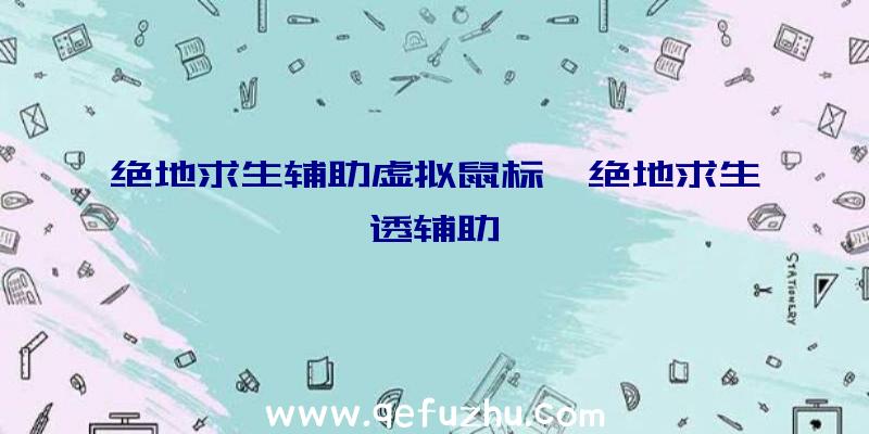 绝地求生辅助虚拟鼠标、绝地求生透辅助