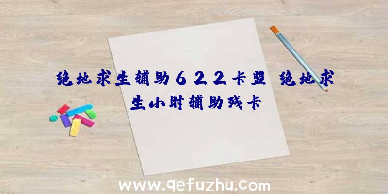 绝地求生辅助622卡盟、绝地求生小时辅助残卡