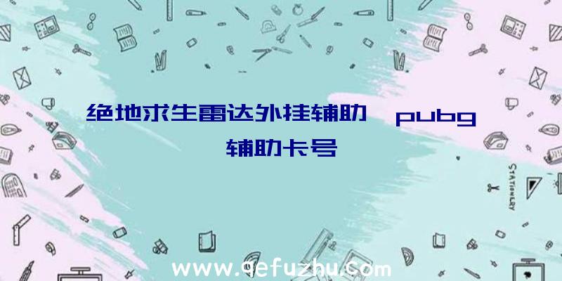 绝地求生雷达外挂辅助、pubg辅助卡号