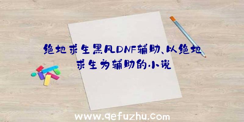 绝地求生黑风DNF辅助、以绝地求生为辅助的小说