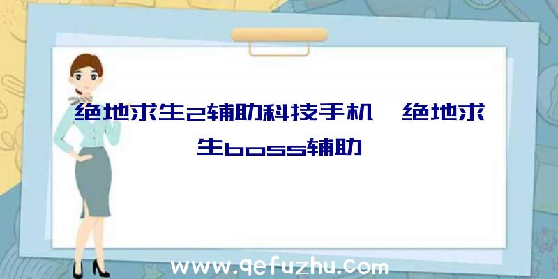 绝地求生2辅助科技手机、绝地求生boss辅助