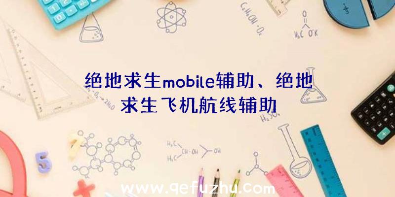 绝地求生mobile辅助、绝地求生飞机航线辅助