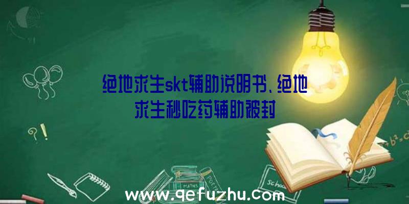 绝地求生skt辅助说明书、绝地求生秒吃药辅助被封