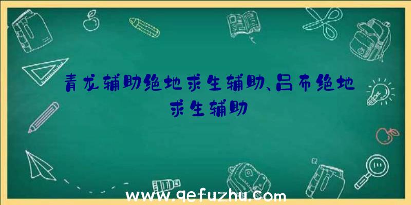 青龙辅助绝地求生辅助、吕布绝地求生辅助