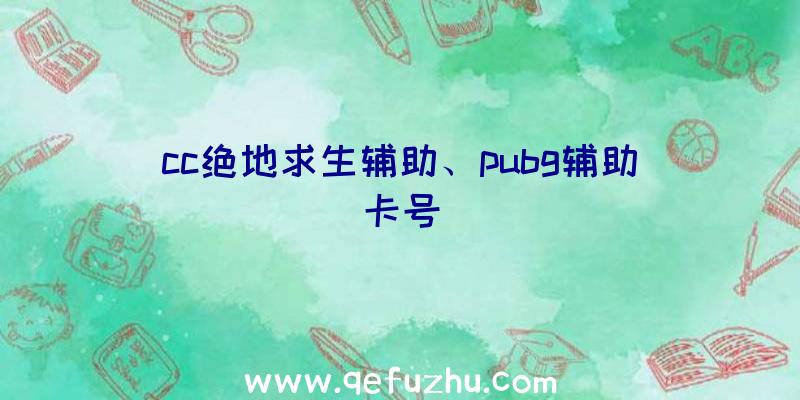 cc绝地求生辅助、pubg辅助卡号