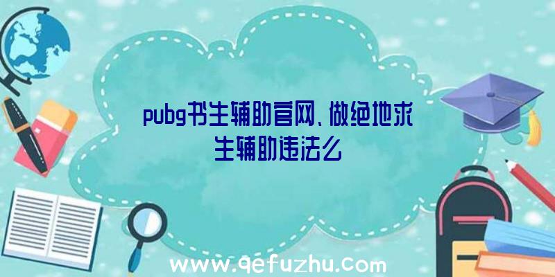 pubg书生辅助官网、做绝地求生辅助违法么