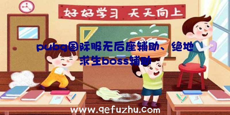 pubg国际服无后座辅助、绝地求生boss辅助