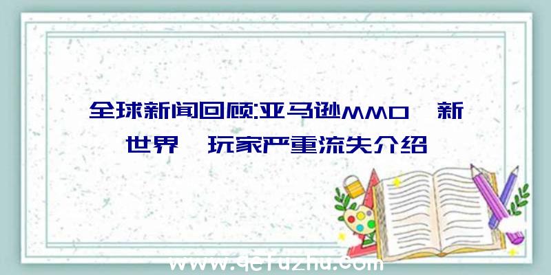 全球新闻回顾:亚马逊MMO《新世界》玩家严重流失介绍