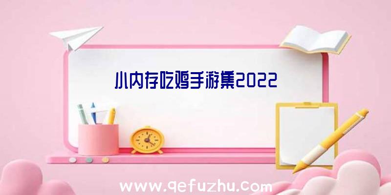 小内存吃鸡手游集2022