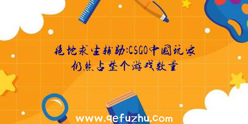 绝地求生辅助:CSGO中国玩家仍然占整个游戏数量