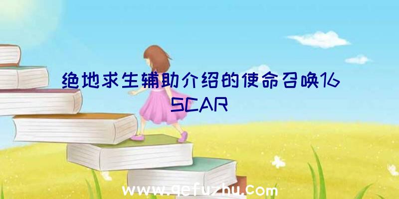 绝地求生辅助介绍的使命召唤16SCAR