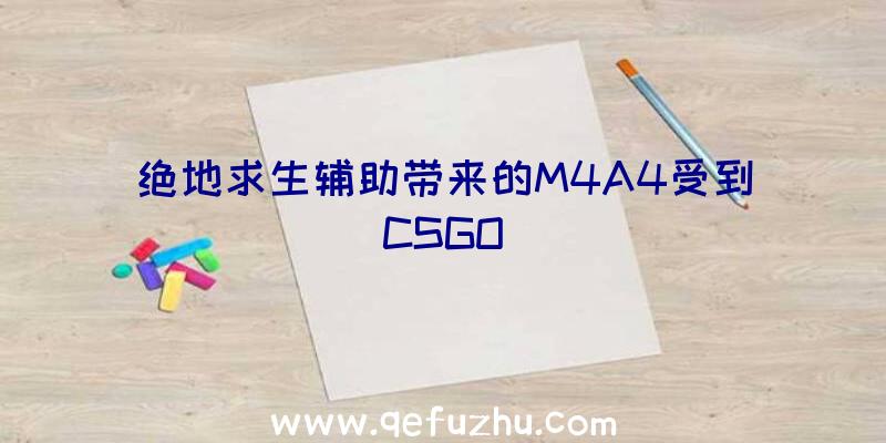 绝地求生辅助带来的M4A4受到CSGO